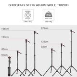 Manbily MPK-323 Professional video photo camera monopod stand with Fluid Video head