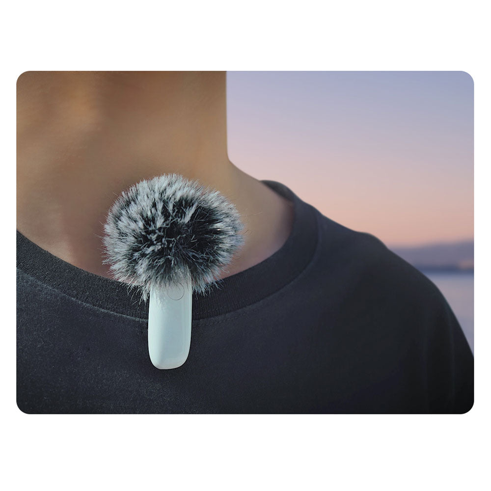 FUNSNAP Mic Tok 2.4 GHz Wireless Lavalier Microphone,Type-C/ Lighting