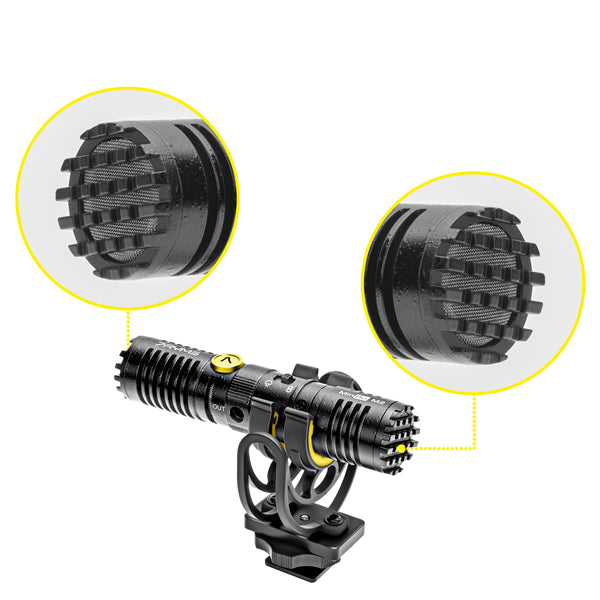 7RYMS MinBo M2 Mini Two-Way On-Camera Condenser Microphone