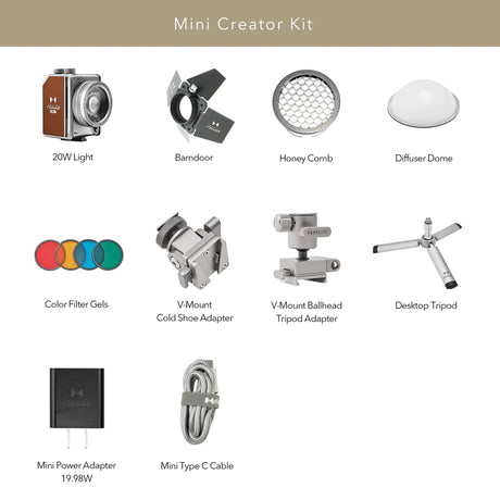 Hobolite Mini Bi-Color Portable Photographic Light For Video Studio