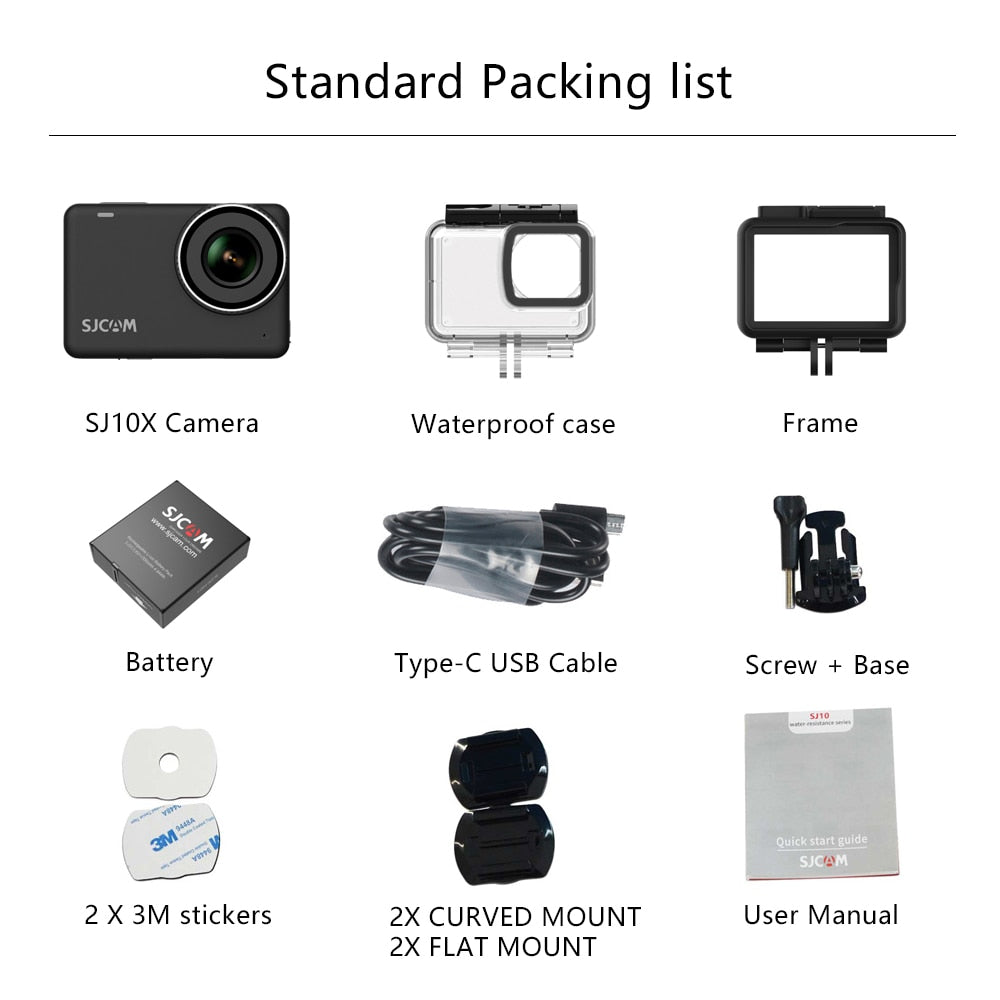 SJCAM SJ10X 4K/24FPS 16MP HD Action Camera