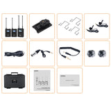 Comica -CVM-WM200 PRO UHF Metal Dual-channel Wireless Microphone