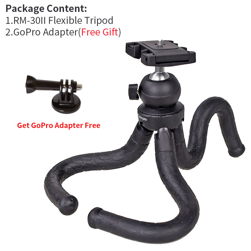 XILETU RM-30II Flexible Tripod For iPhone Xs Samsung
