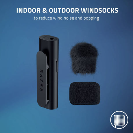 Razer Seiren BT Bluetooth Wireless collar clip Microphone for Mobile Streaming