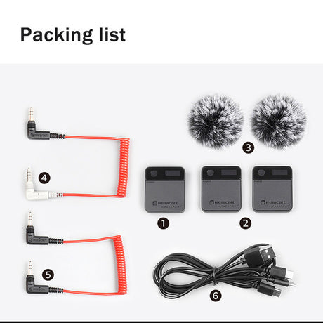 Relacart MI1 MI2 Lavalier Wireless Microphone