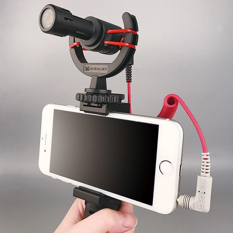 Relacart MU1 Condenser Microphone For DSLR Camera Smartphones Gopro