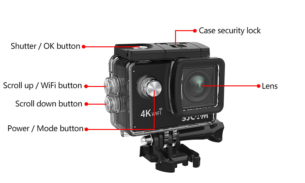 SJCAM SJ4000 AIR Motorcycle Bicycle Helmet Action Camera