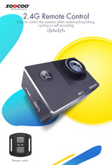 SOOCOO F91R Action Camera Ultra HD 4K 60fps WIFI Touch Screen Go Underwater Waterproof Bike Helmet Video Sport Cam