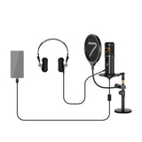 7RYMS Condenser USB Microphone SR-AU01-K2 PC Microphone Kit