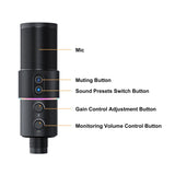 STA-U2A RGB Cardioid Condenser USB Microphone Kit