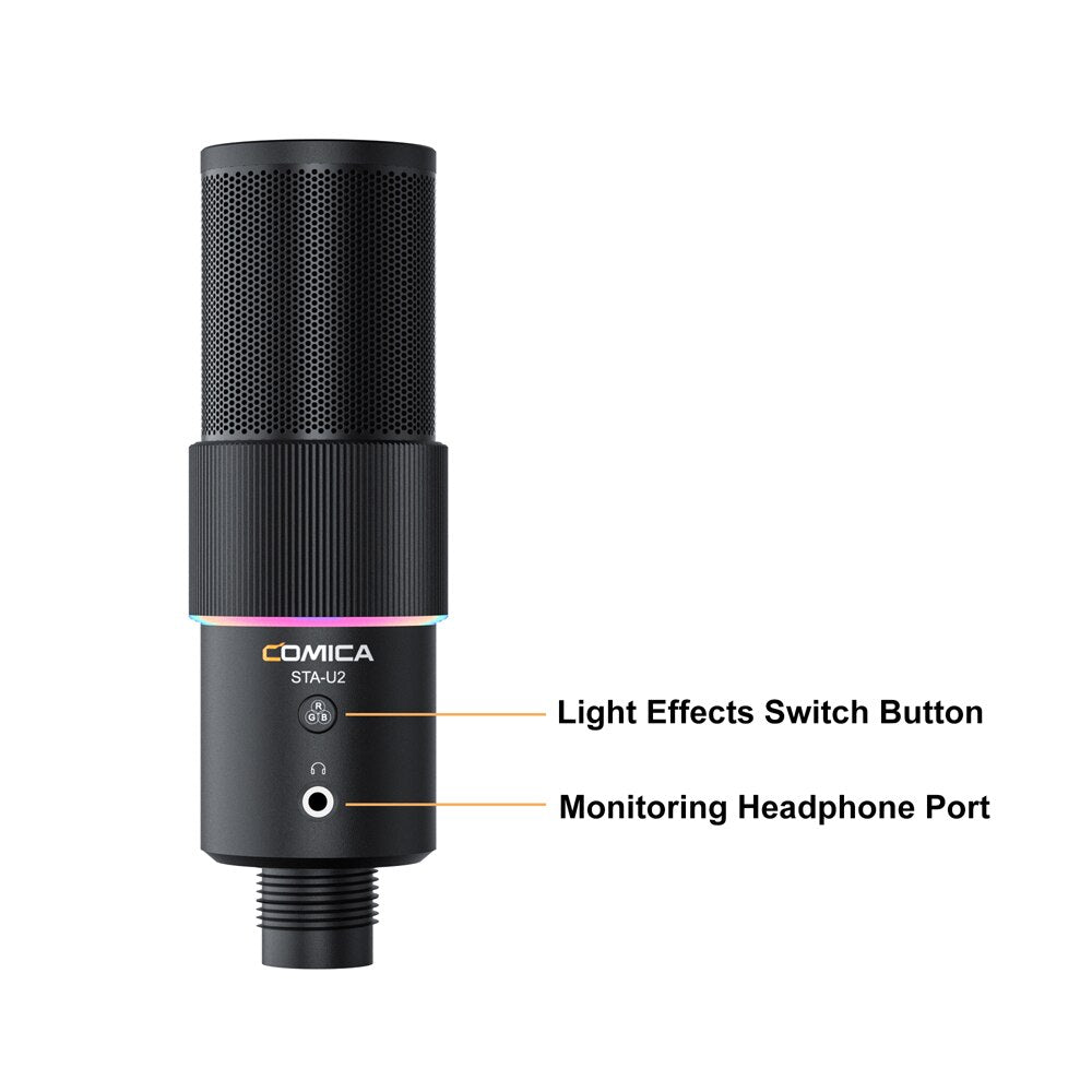 STA-U2A RGB Cardioid Condenser USB Microphone Kit