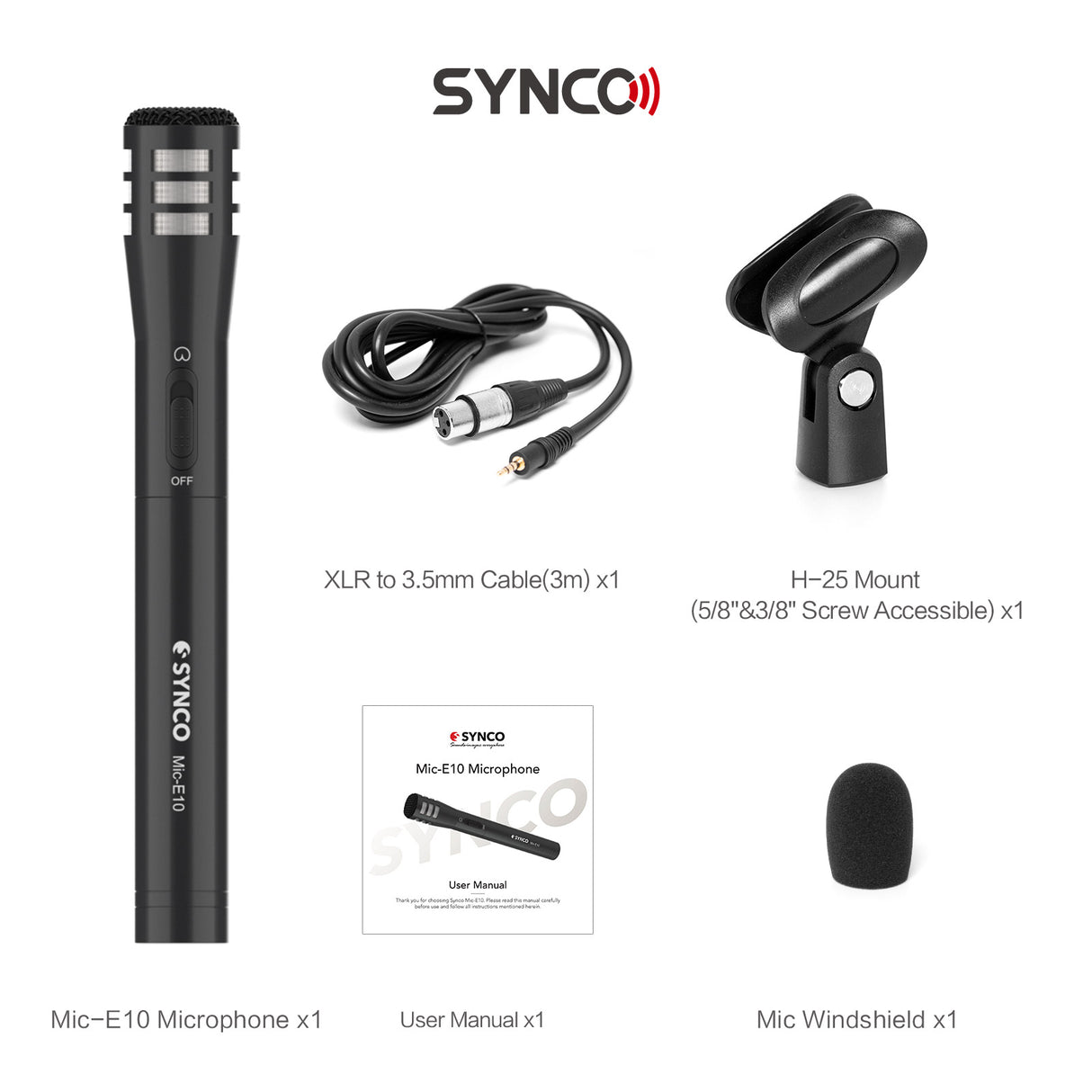SYNCO Mic-E10 Vocal Shotgun Microphone For Streamer