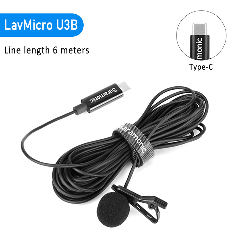 Saramonic LavMicro U3A/U3B/U3C series clip-on omnidirectional microphone