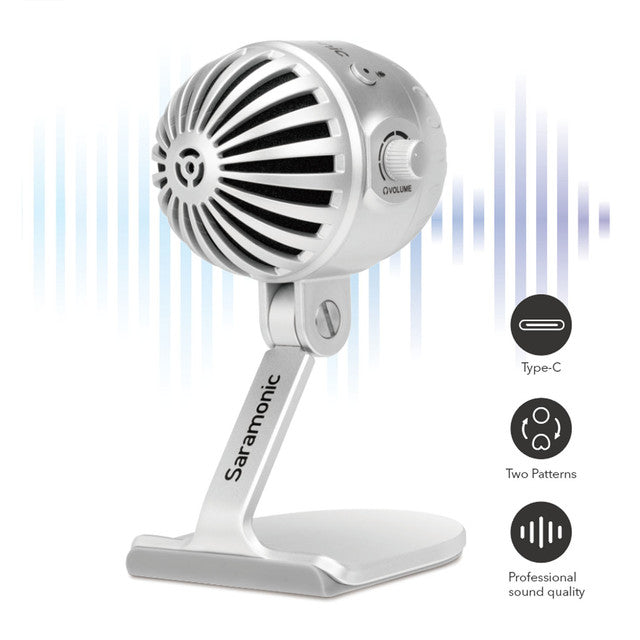 Saramonic MTV550 Professionelles kabelgebundenes Desktop-Mikrofon 