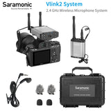 Saramonic Vlink2 Kit1/2 2.4 GHz Wireless Lavalier Professional Microphone