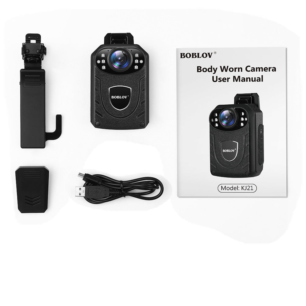BOBLOV KJ21 Mini 1296P HD Video Recorder Police Body Camera