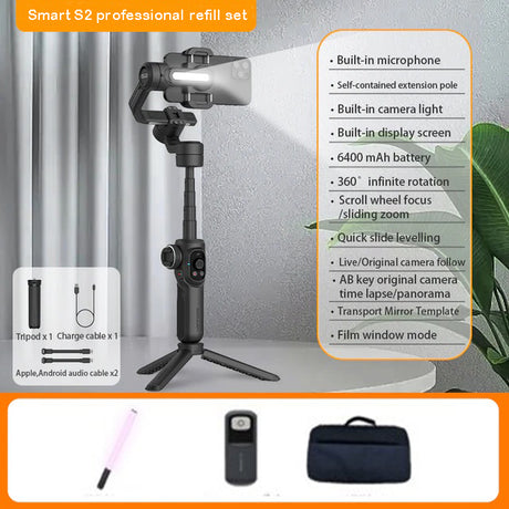 Aochuan Smart S2 Handheld 3 Axis Gimbal Phone 360°unlimited pan rotation