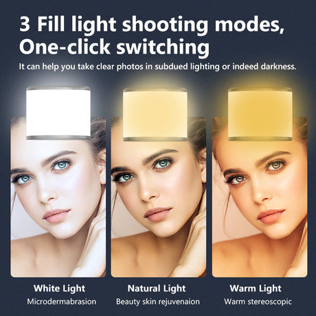 Funsnap Q12S Portable Wireless Bluetooth Phone Telescopic Tripod With Fill Light