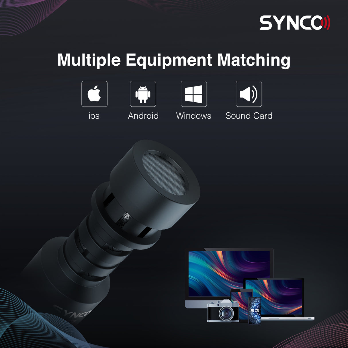 Synco M1S/M2S Microphone for Smartphone Camera