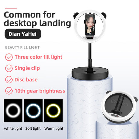 Travor 10 inch foldable dimmable selfie ring light