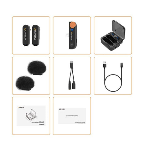 COMICA Vimo S  2.4G Dual-channel Mini Wireless Microphone