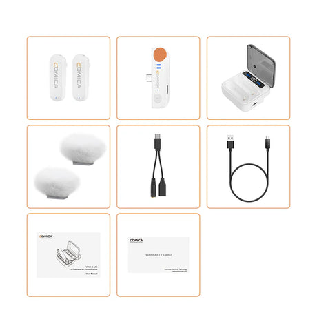 COMICA Vimo S  2.4G Dual-channel Mini Wireless Microphone