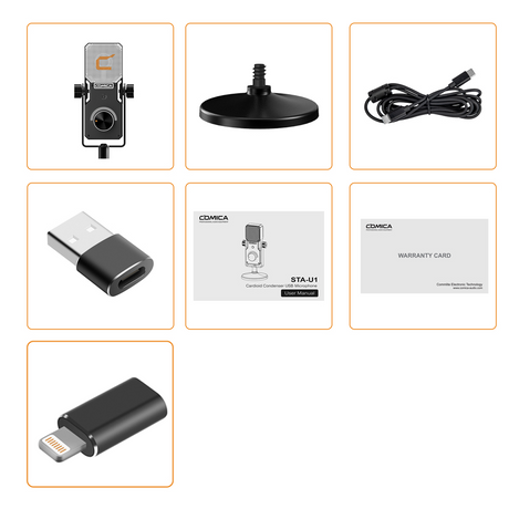 Comica STA-U1 USB Gaming Condenser Microphone With RGB Light