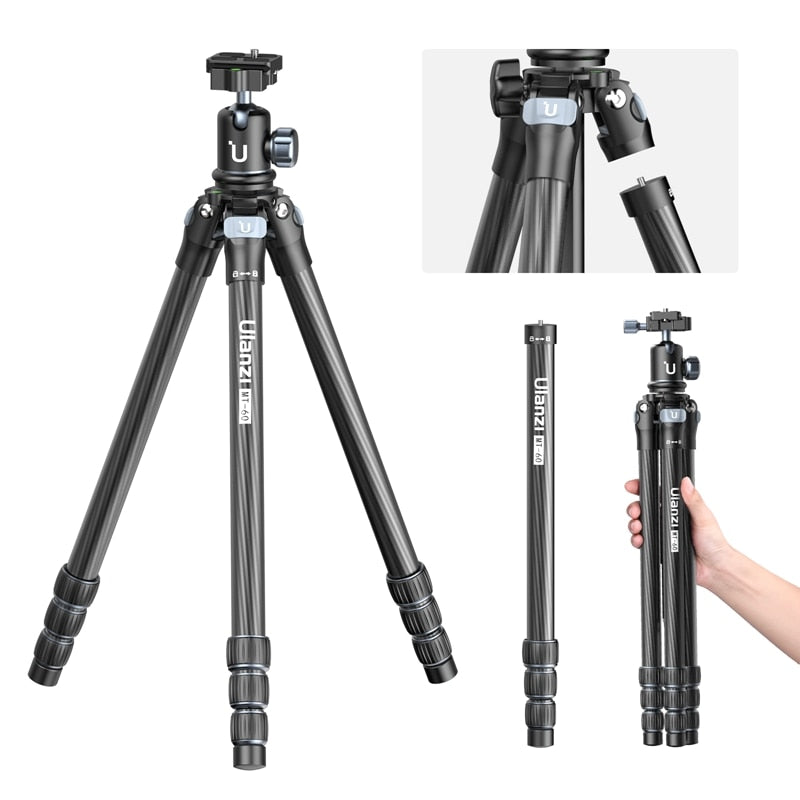 Ulanzi MT-60 Carbon Fiber Portable Travel Tripod