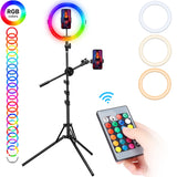 VIJIM K15 Remote Control 1.7M RGB Ring Light Streaming Kit