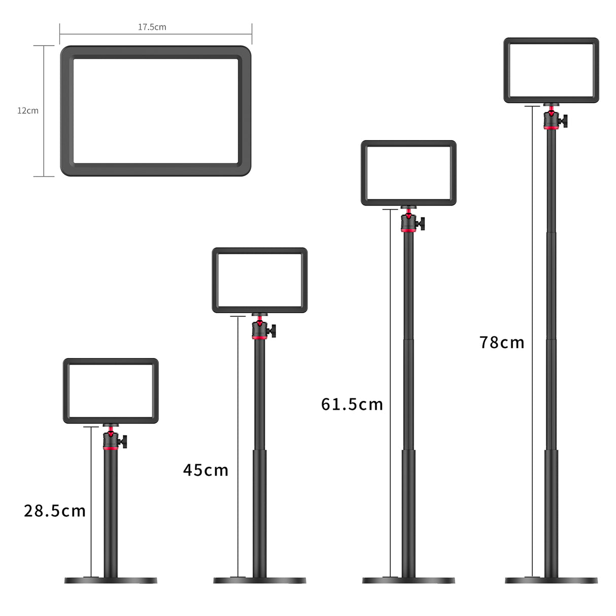 VIJIM K5 Desktop LED Light Panel Live Stream LIGHT Kit
