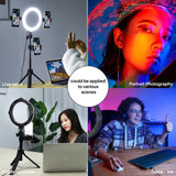VIJIM K9 RGB Selfie Round Ring Live Stream Light Kit