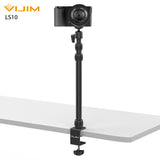 VIJIM LS10 Desk Mount Stand C-clamp Mount Flexible Arm Extend Light Stand