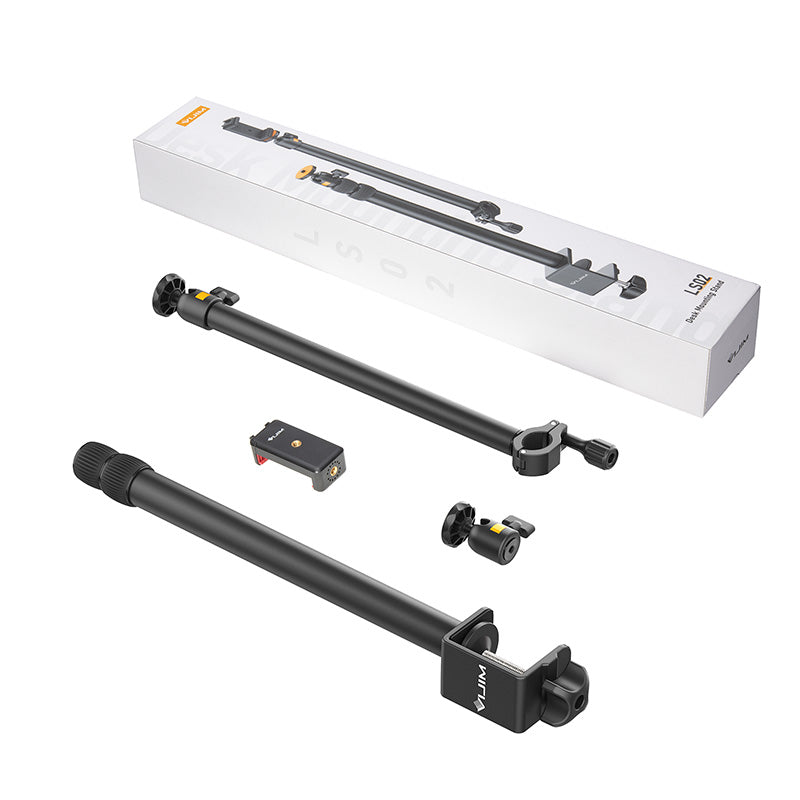 VIJIM LS02 Camera Desk Mount Stand with Auxiliary Holding Arm