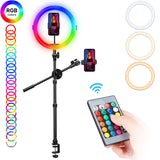 Vijim K16 11Inch Desktop Overhead Rgb Ring Light kit