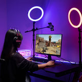 Vijim K16 11Inch Desktop Overhead Rgb Ring Light kit