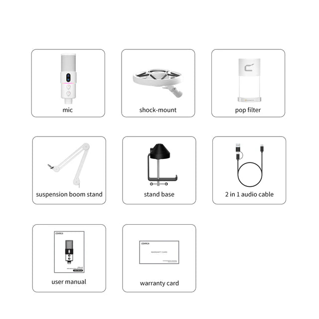 STA-U2A RGB Cardioid Condenser USB Microphone Kit