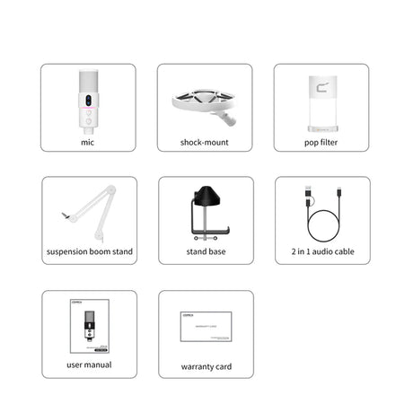 STA-U2A RGB Cardioid Condenser USB Microphone Kit