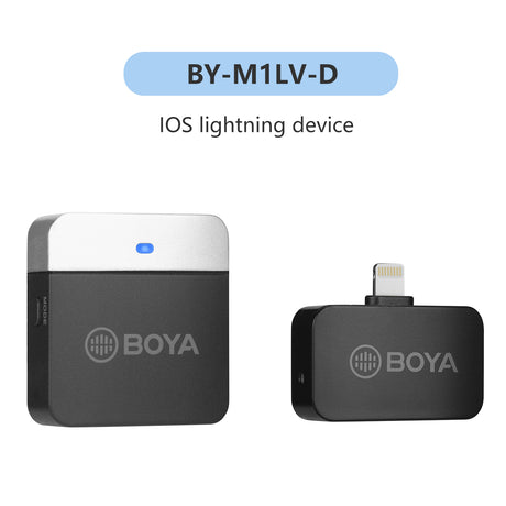 BOYA BY-M1LV 2.4GHz Wireless Microphone For Live Streaming YouTube