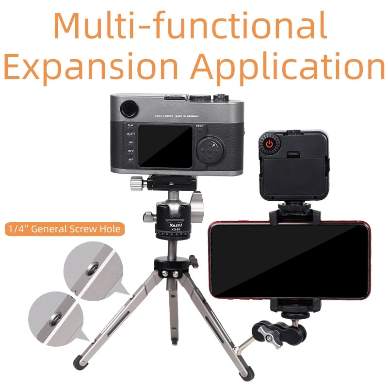 XIELTU XTS20+XG25 Lightweight Desktop Mini Extension Rod Tripod