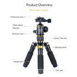 XILETU FM5S-Mini Tabletop Tripod For DSLR Mirrorless Camera