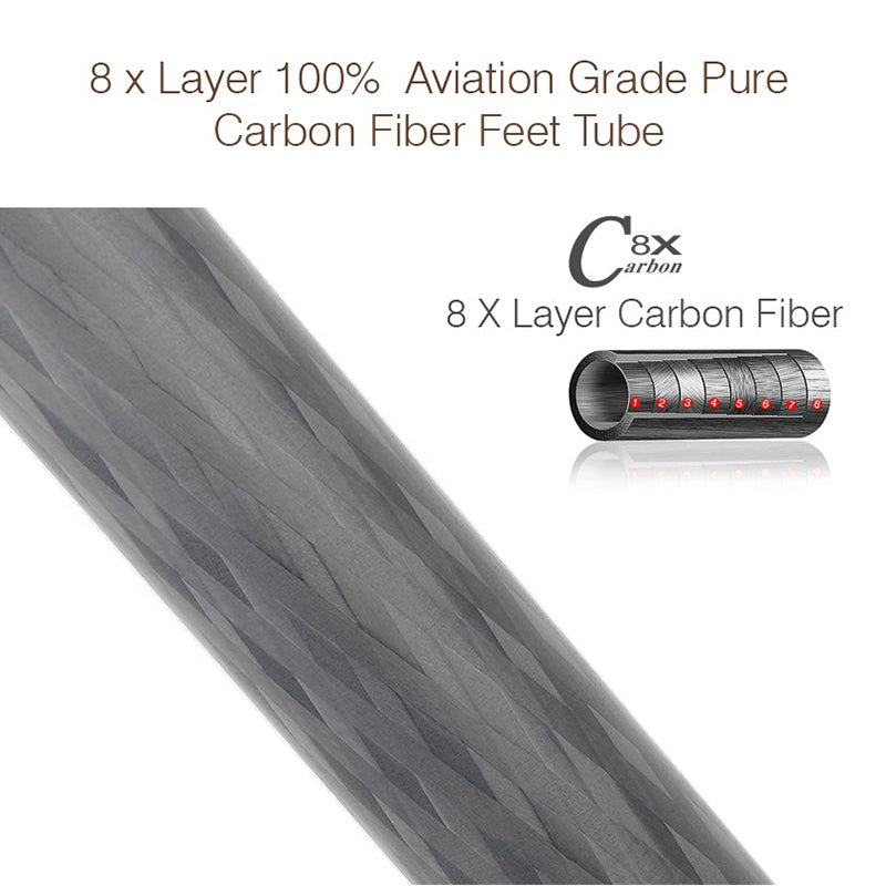 XILETU L334C+J2 Heavy Duty Professional Carbon Fiber Camera Tripod