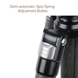 XILETU L334C+J2 Heavy Duty Professional Carbon Fiber Camera Tripod
