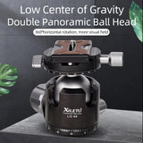 XILETU X284C+LG44 Professionelles Fotografie-Stativ aus Kohlefaser 