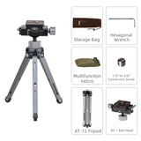 XILETU XT-15+BS-1 Camera Phone Stand Lightweight Tabletop Tripod