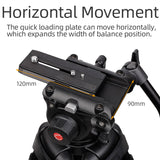 XILETU XV193A 1.6M Professional Video Tripod