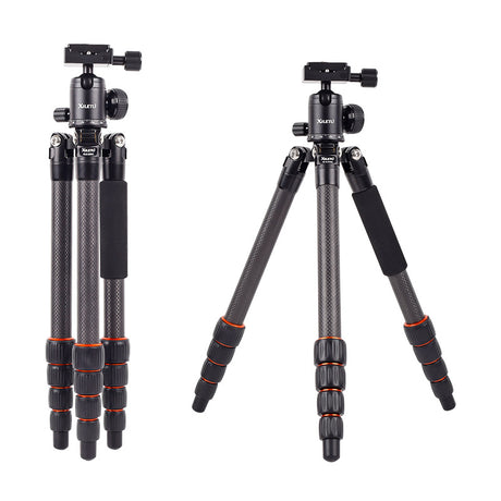 XILETU XLS-225C Professional Travel Portable Carbon Fiber Tripod