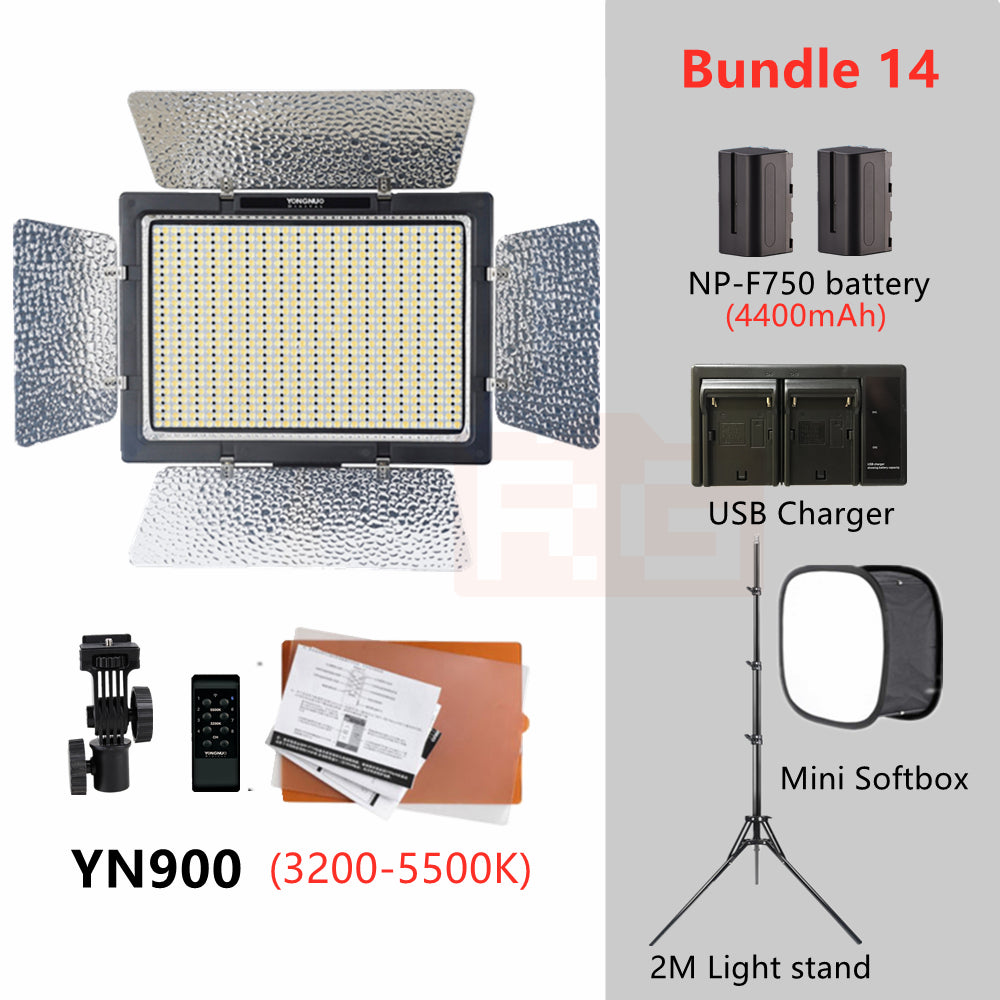 YONGNUO YN900 LED Video Light 3200-5500K Bi-color Lighting