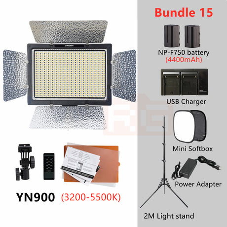 YONGNUO YN900 LED Video Light 3200-5500K Bi-color Lighting