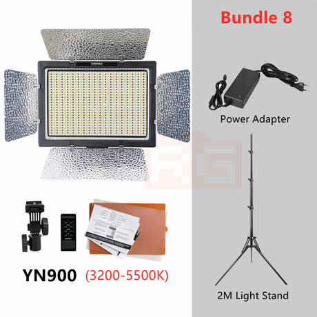 YONGNUO YN900 LED Video Light 3200-5500K Bi-color Lighting