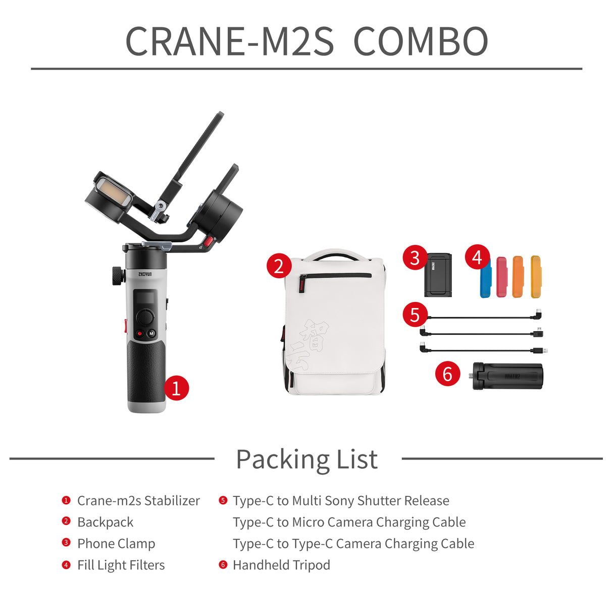 ZHIYUN CRANE M2S 3-Axis Mirrorless Cameras Gimbal